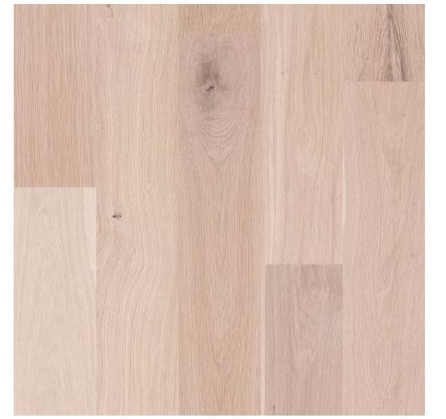 Photo 1 of 32 PACKS
Beasley
Unfinished 1/2 in. x 5-3/8 in. Engineered White Oak Hardwood Flooring (35.1 sq. ft./ctn)