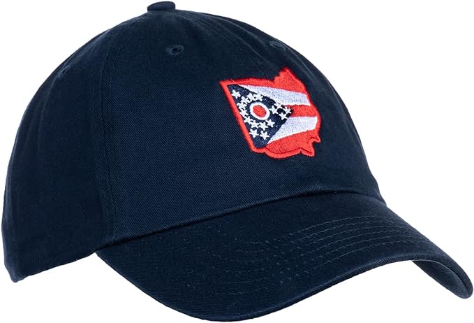 Photo 1 of Ann Arbor T-shirt Co. American 50 States Pride Flag Baseball Low Profile Dad Hat for Men Women
