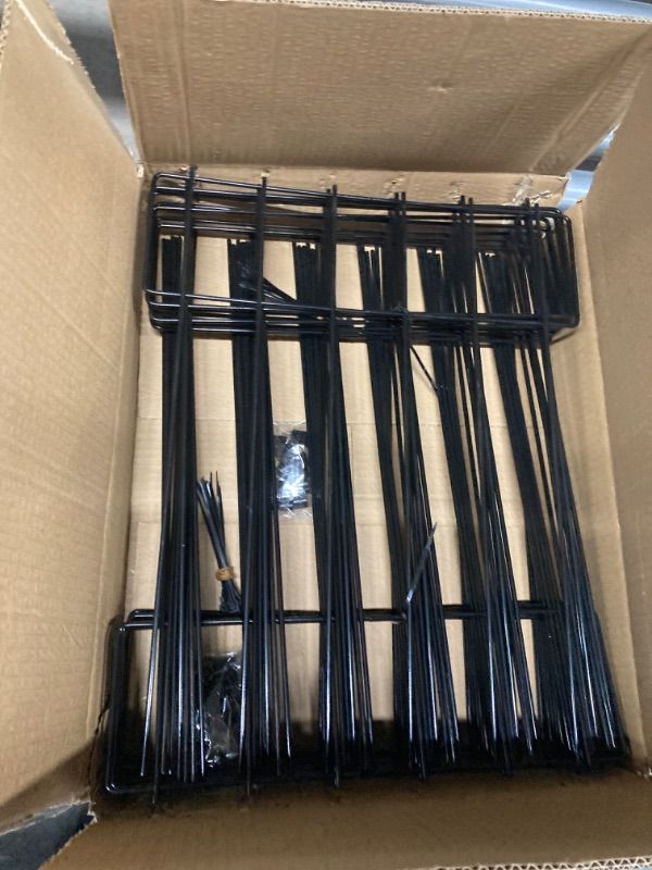 Photo 1 of 16 Pack Animal Barrier Fence: Decorative Garden Fence No Dig|Rustproof Metal Wire Fencing Border Animal Barrier for Dog Rabbits Ground Stakes Outdoor Yard...
