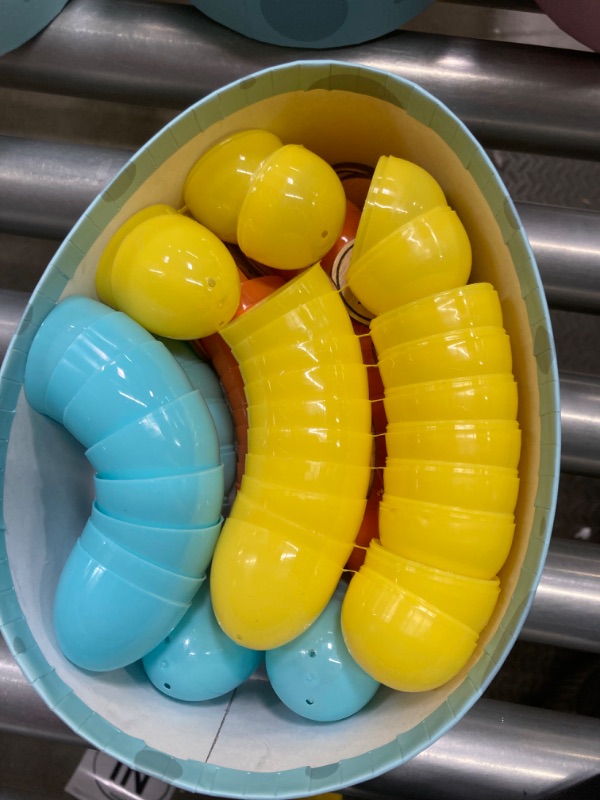 Photo 1 of DN DECONATION Easter Egg Tokens with Colorful Unfilled Easter Eggs for Egg Hunt, 36 Wood Easter Egg Reward Tokens Easter Egg Fillers Easter Party Favors Blue Easter Gift for Kids