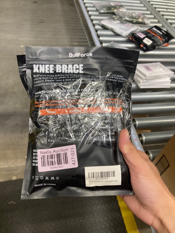 Photo 1 of 2pks Knee Brace (2 Pack), Knee Compression Sleeve for Knee Pain, Knee Braces for Knee Pain Women & Men, Sports Knee Pads, Knee Sleeve for Meniscus Tear, ACL, Arthritis Pain Relief, Orange Small Orange