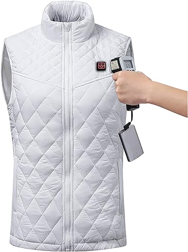 Photo 1 of Women's Heated Vest 5 Heating Zones Lightweight Heating Clothes for Women Warm Waistcoat Heat Jacket Vest (no Battery) SIZE LARGE
