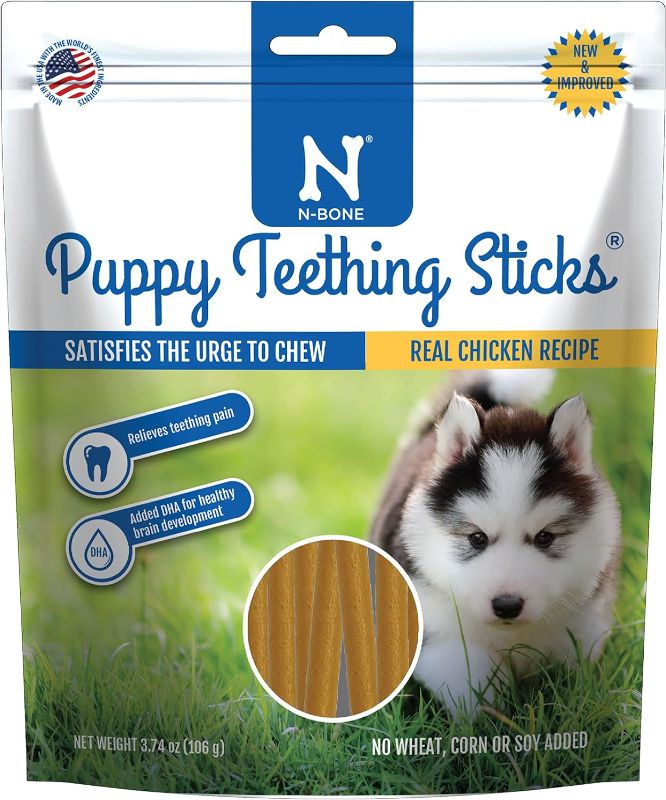 Photo 1 of  5 PACK N-Bone Puppy Teething Treats,Chicken, 3.74 oz (111150)