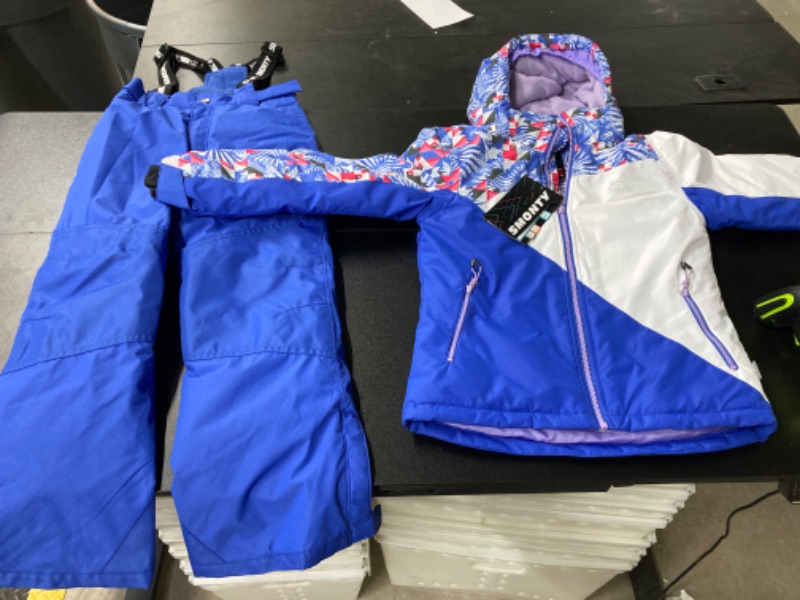 Photo 2 of PATPAT Girls Boys Ski Jacket and Pants Suits Windproof Waterproof Kids Snow Suit Winter Warm Coats Ski Suit 8-9 youth 