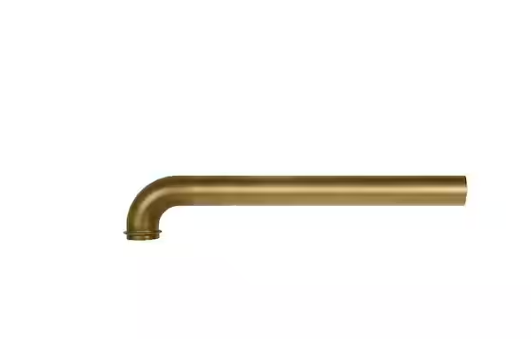 Photo 1 of 1-1/2 in. x 15 in. Unfinished Brass Slip-Nut Sink Drain Wall Tube