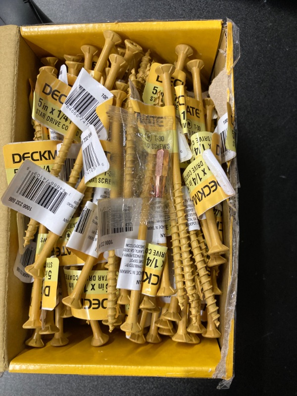 Photo 2 of #10 x 5 in. Star Flat-Head Wood Deck Screws - EA