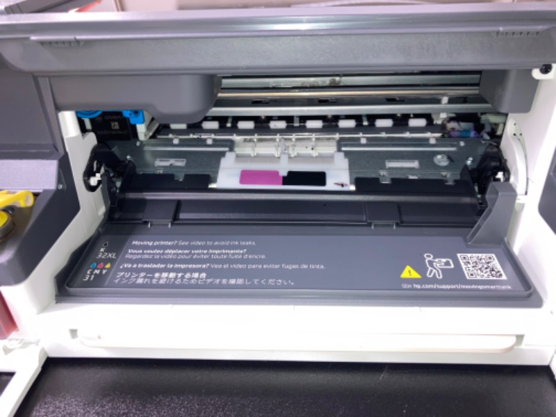 Photo 9 of (((( SEE PHOTOS))))   HP Smart Tank 5000 Wireless All-in-One Ink Tank Printer with up to 2 years of ink included, mobile print, scan, copy, white, 17.11 x 14.23 x 6.19