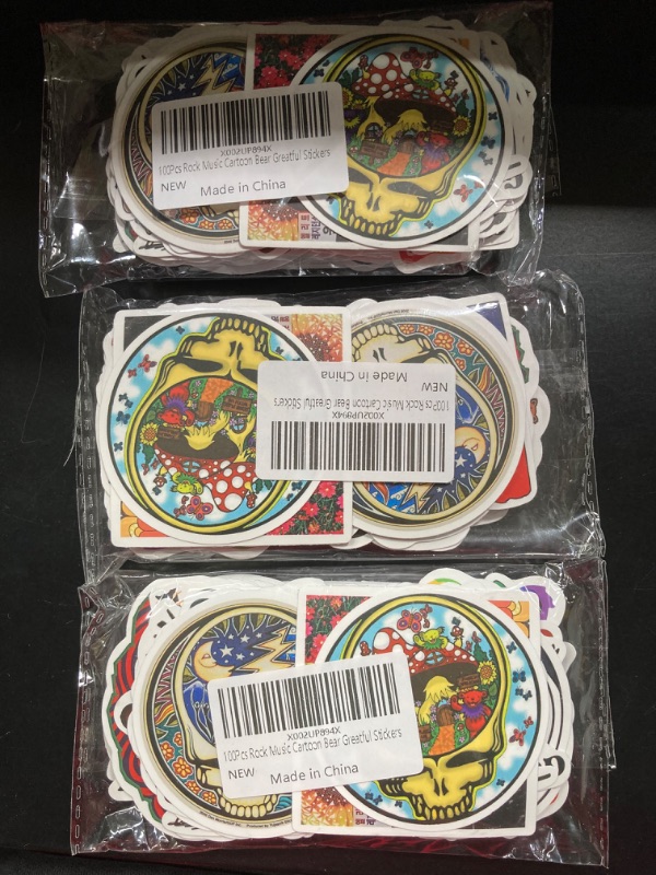 Photo 1 of 300Pcs Grateful Dead Stickers