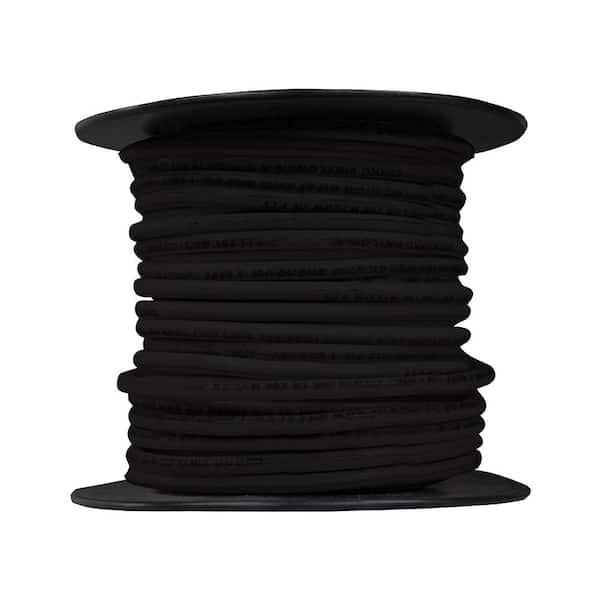 Photo 1 of 100 ft. 12 Gauge Black Solid Copper THHN Wire