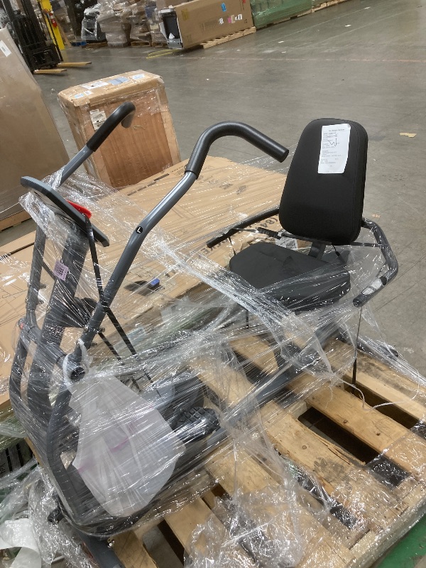 Photo 1 of **ITEM IS ALREADY ASSEMBLED**
Sunny Health & Fitness Programmable 16 Levels Electro-Magnetic Resistance Recumbent Exercise Bike with 24 Pre-Build Workouts and 300 lbs Weight Capacity, Optional Free SunnyFit App Bluetooth Connect