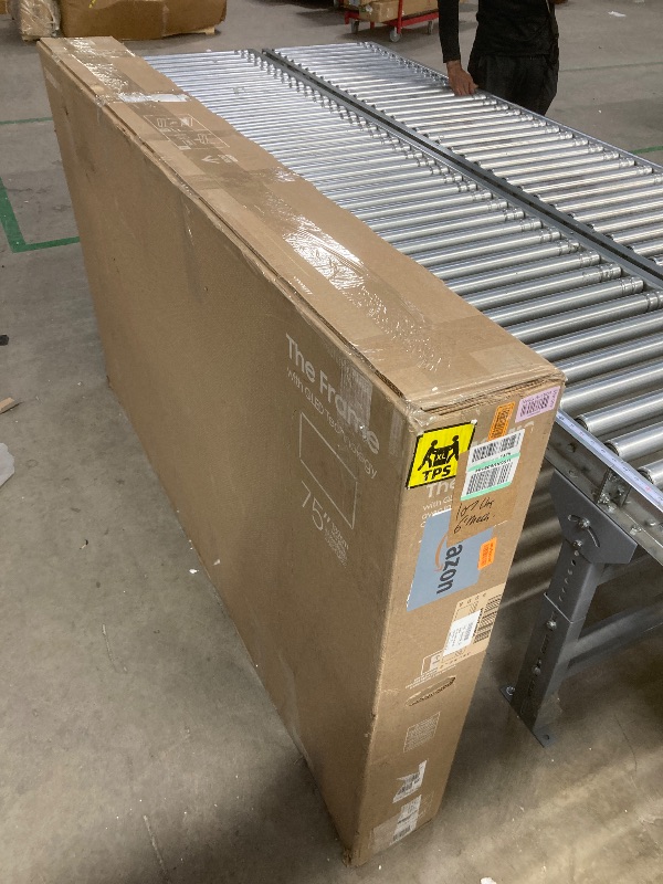 Photo 1 of SAMSUNG 75-Inch Class QLED 4K LS03D The Frame Series Quantum HDR Smart TV w/Dolby Atmos, Art Mode, Anti-Reflection, Customizable Frame, Slim Fit Wall Mount with Alexa Built-in (QN75LS03D, 2024 Model)