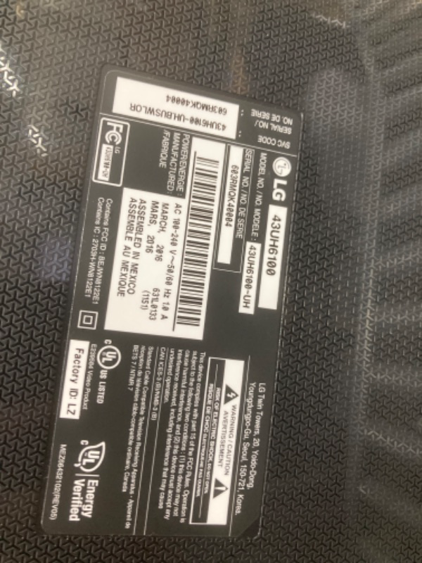 Photo 1 of LG 55-Inch Class UT75 Series LED Smart TV 4K Processor Flat Screen AI-Powered with Alexa Built-in (55UT7570PUB, 2024)