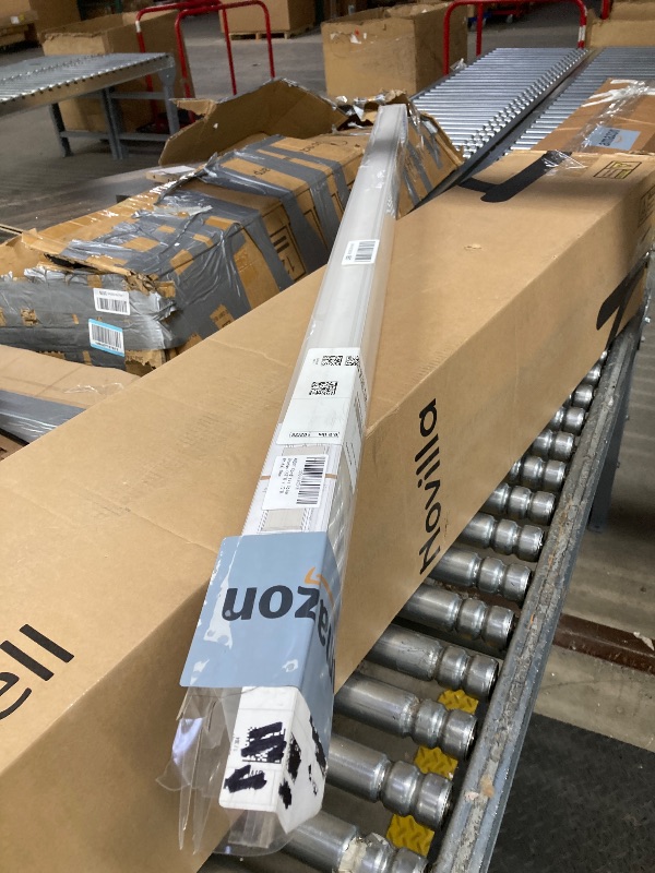 Photo 1 of AOSKY Cordless Roller Shades for Windows Light Filtering Shades with 5% Openness Solar Screen Semi Sheer Roller Blinds UV Protection for Office and Home. Easy to Install 57" W x 72" H (White)