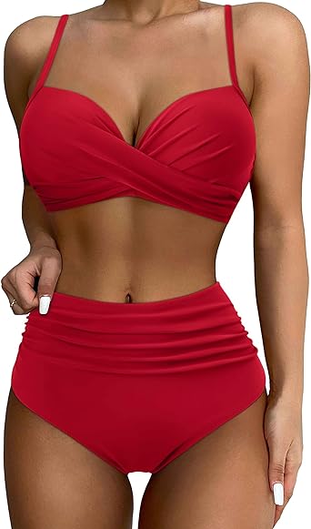 Photo 1 of  3   PACKAGE OF ZAFUL Store 4SUUKSESS Women Wrap Bikini Set Push Up High Waisted 2 Piece Swimsuits.3  237
ZAFUL Women 2 Piece Swimsuits Spaghetti Strap Brazilian Bikini Lace Up Swimsuit Bathing Suit
 
