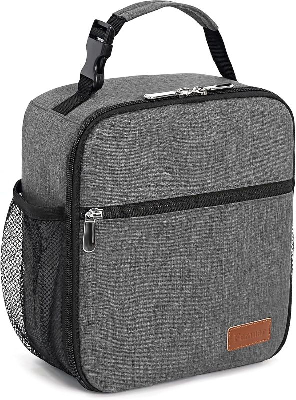 Photo 1 of Femuar Lunch Box for Men Women Adults Small Lunch Bag for Office Work Picnic - Reusable Portable Lunchbox, Charcoal Grey
Color:Charcoal Grey