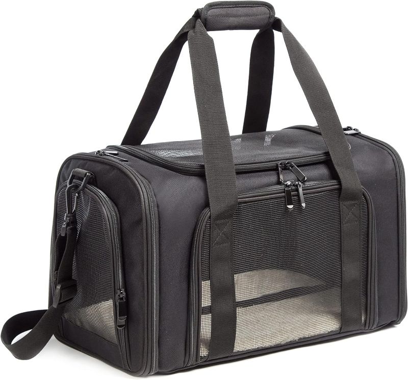 Photo 1 of Brand: ROSEBB
4.6 4.6 out of 5 stars 231
Cat Carrier Dog Carrier Pet Carrier Cat Bags for Small Medium Cats Dogs Puppies of 15 Lbs,of Airline Approved Small Dog Bag Soft Sided,Collapsible Travel Puppy Carrier (Medium, Black