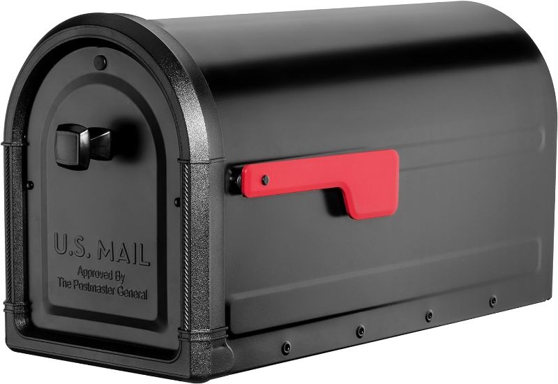 Photo 1 of MAILBOXES Store
4.4 4.4 out of 5 stars 351
Architectural Mailboxes Roxbury Galvanized Steel Post Mount Mailbox, Compatibility Code F, 7900-5B-R, Black, Large Capacity