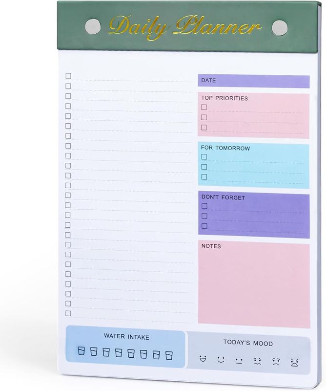 Photo 1 of Brand: ALKALO
4.8 4.8 out of 5 stars 70
To Do List Pad, Undated Daily Planner Notepad with 80 Sheets, 7" X 10" Tear Off Task Planning Pad with Checklist, To Do List Notepad for Work Office Home