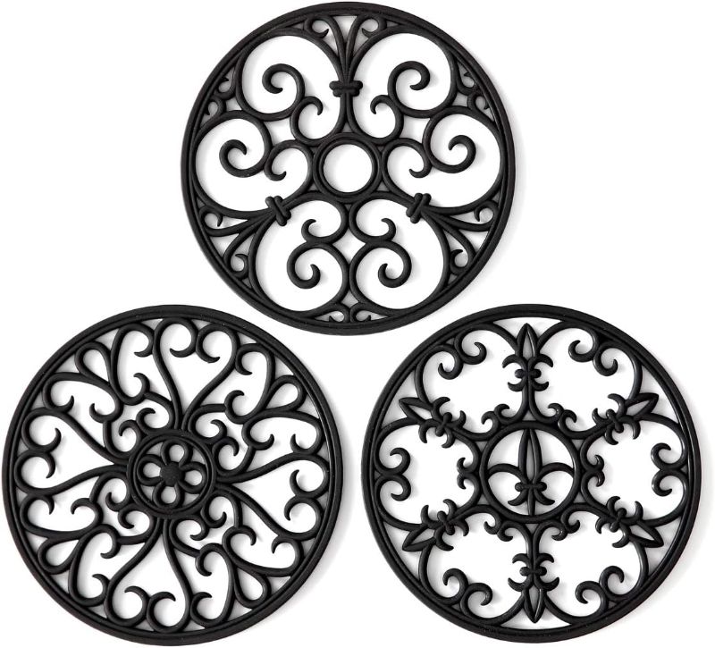 Photo 1 of 5.0 5.0 out of 5 stars 3
Silicone Trivet Mat, Multi-Purpose Hot Pads Silicone Pot Holders Trivets for Hot Dishes,Pots,Pans,Table, Countertop, Set of 6