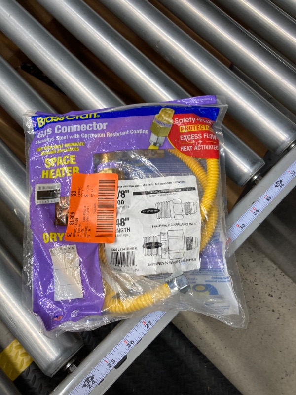 Photo 2 of 1/2 in. MIP x 1/2 in. MIP x 48 in. Gas Connector (3/8 in. O.D.) with Safety+Plus2 Thermal Excess Flow Valve (28,300 BTU)