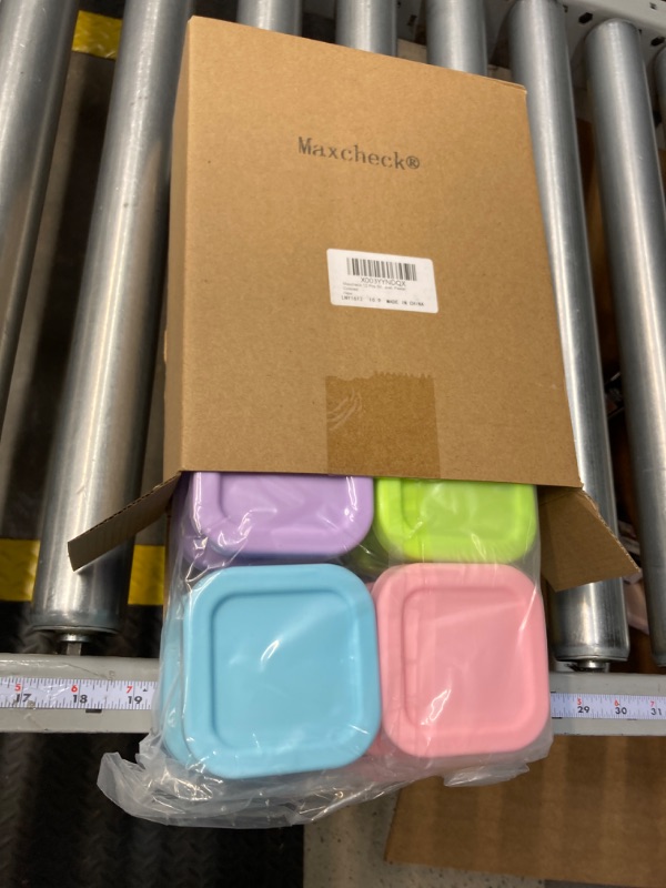 Photo 1 of Visit the Finorder Store
4.7 4.7 out of 5 stars 145
Set of 6 100% Silicone Baby Food Storage Containers, 3.5 oz Leak Proof Food Snack Storage Cubes of Cute Fun Colors with Airtight Lids, Freezer Dishwasher Safe Containers for Infants Babies