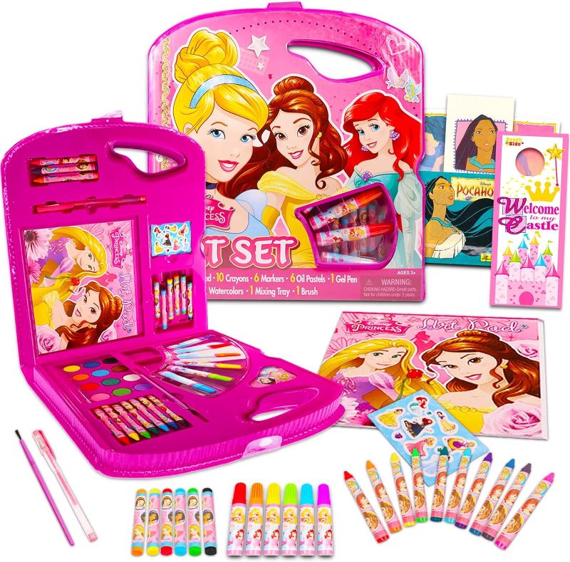 Photo 1 of Brand: Classic Disney
4.3 4.3 out of 5 stars 22
Disney Princess Art Set Bundle for Girls ~ Princess Art Kit with Coloring Utensils, Brushes, Art Pad, Stickers, More (Disney Arts and Crafts Kit)