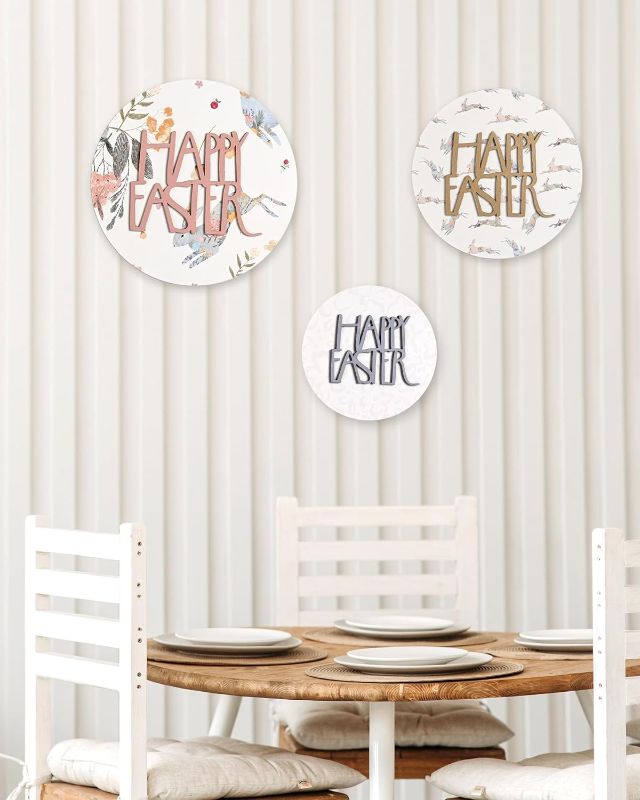 Photo 1 of Visit the RM ROOMERS Store
4.7 4.7 out of 5 stars 5
3PCS Easter Door Hanging Decorations 3D Wooden Happy Easter Wall Sign Bunny Wreath Decor Rabbit Hangers for Front Door Wall Art Home Window Spring Indoor Outdoor Farmhouse