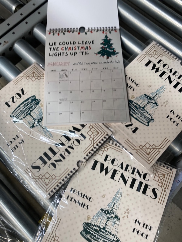 Photo 1 of 2024 Roaring Twenties Calendar Wall Calendar, 2024 Lyric Calendar TS Roaring Twenties Taylor Calendar, 2024 TS Lyrics Calendar, 12 Monthly Calendar Planner, Music Lover Gifts,(Aimeryup-1220)