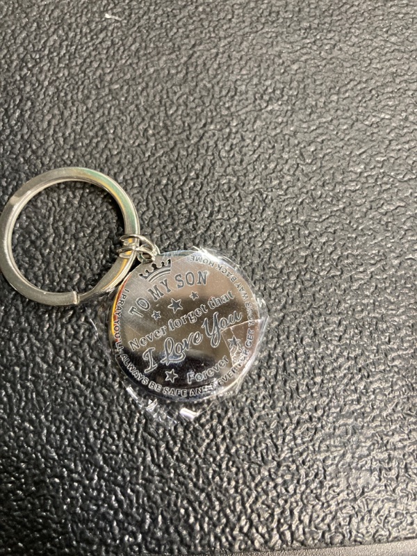 Photo 1 of Inspirational Son Keychain - To My Son Gifts from Mom Dad - Son Graduation Gifts - Unique Gifts for Son Birthday Christmas Back to School
