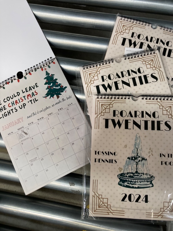 Photo 3 of 2024 Roaring Twenties Calendar Wall Calendar, 2024 Lyric Calendar TS Roaring Twenties Taylor Calendar, 2024 TS Lyrics Calendar, 12 Monthly Calendar Planner, Music Lover Gifts,(Aimeryup-1220) 4 PACK 