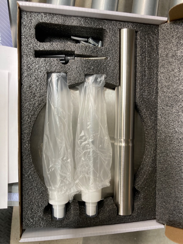 Photo 1 of 2 in 1 Paper Towel Holder with Spray Bottle Center, Brushed Nickel Paper Towel Holder Countertop, Kitchen Paper Towel Holder, Bathroom Paper Towel Holder, Bathroom Must Have