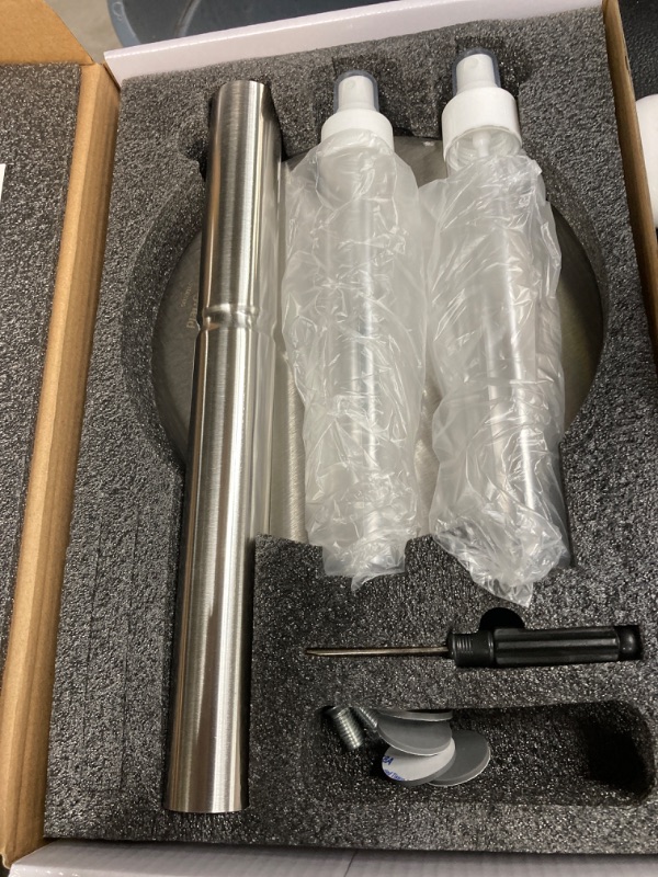 Photo 1 of 2 in 1 Paper Towel Holder with Spray Bottle Center, Brushed Nickel Paper Towel Holder Countertop, Kitchen Paper Towel Holder, Bathroom Paper Towel Holder, Bathroom Must Have