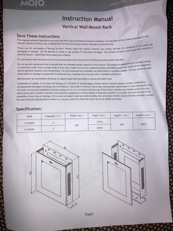 Photo 3 of 4U Vertical Wall-Mount Rack Cabinet Enclosure, Low Profile, Wall Mountable Server Racks, Black