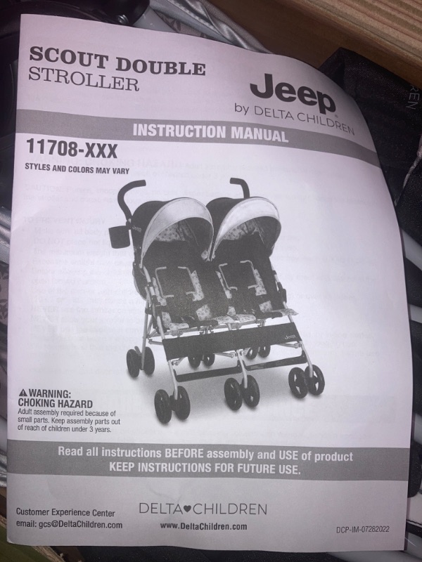 Photo 3 of Jeep Scout Double Stroller, Charcoal Galaxy