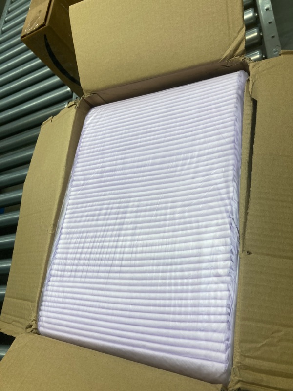 Photo 1 of Amazon Basics Cat Pad Refills for Litter Box, Unscented, 2 Pack of 40, Purple and White