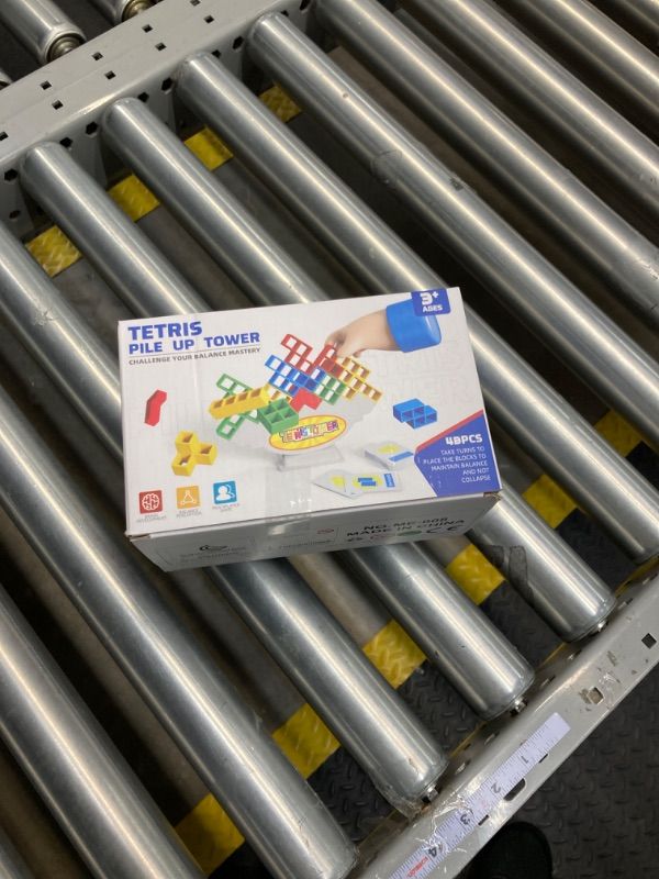 Photo 1 of Tetra Tower Game-48 PCS Stacking Building Block Game,Family Board Game for Kids & Adults?Tetris Tower Game?Perfect for Family Games, Parties?Travel 48 PCS+22 Card