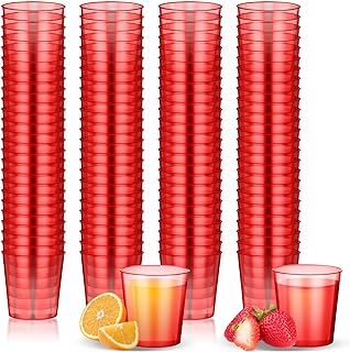 Photo 1 of 1000 Plastic Shot Glasses - 2 Oz Disposable Cups - 2 Ounce Shot Glasses - Ideal for Whiskey, Wine Tasting, Food Sampling and Sauce Dipping at Catered Events, Parties and Weddings (Clear READ)