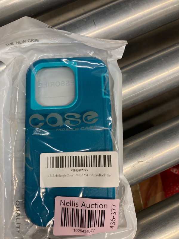 Photo 1 of For iPhone 15 Pro Case [Shockproof] [Dropproof], with Port Protection,Heavy Duty Protection Phone Case Cover for Apple iPhone 15 Pro 6.1 inch LAKE BLUE SKY
