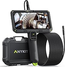 Photo 1 of Endoscope Camera with Light, Anykit 6" IPS Screen Dual Lens Digital Inspection Camera with Split Screen, 1080P Industrial Borescope with WiFi Function, 16.5ft Flexible Gooseneck Snake Plumbing Camera