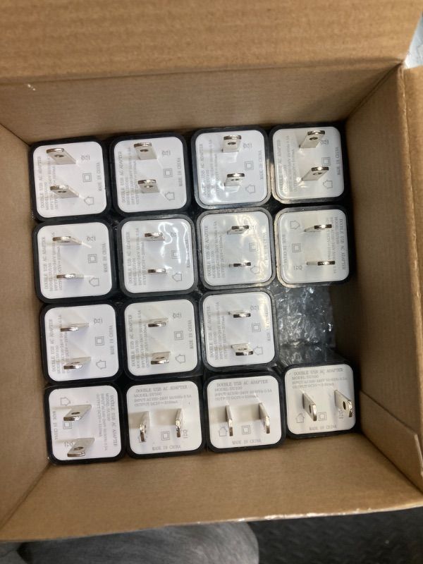 Photo 1 of 30 Pcs USB Wall Charger Bulk Dual Port USB Wall Plug 1A 5V USB Charger Adapter Quick Charger Cube 2.1A USB Charger Wall Plug Charging Block Replacement for Most Smartphones and Tablets