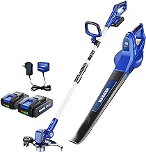 Photo 1 of ***MISSING BATTERIES AND CHARGER*** WILD BADGER POWER 20V Weed Wacker, Leaf Blower, String Trimmer, Lightweight, Adjustable Telescopic Shaft, Easy to Use and Convert, 2 * 2Ah Battery & 1*Charger