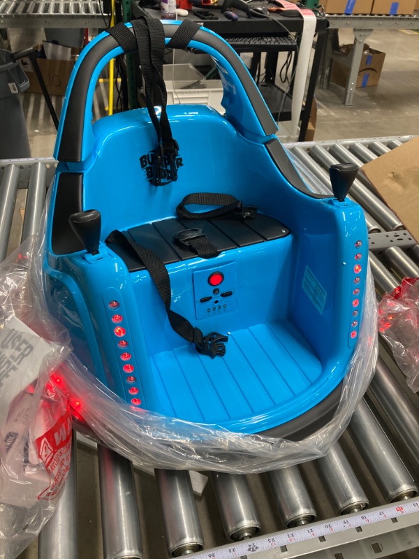 Photo 1 of Bumper Buddy Ride On Electric Bumper Car for Kids & Toddlers, 12V 2-Speed, Ages 1 2 3 4 5 Year Old Boys - Remote Control, Baby Boy Riding Bumping Toy Gifts Cars, Toys Gift Toddler 12-18 Months Age Kid