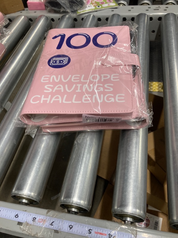 Photo 1 of *** BUNDLE X 2 *** 100 Envelopes Money Saving Challenge, 2023 PU Leather 100 Envelope Challenge Binder, Easy and Funny Way to Save $5,050 Budget Planner, 100-Day Envelope Challenge Kit Money Saving Binder