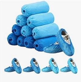 Photo 1 of *** BUNDLE X 600 PCS***  (300 Pairs) Non-woven Fabric Disposable Shoes Covers Elastic Band Breathable Dustproof Anti-slip Shoe Covers(Blue)