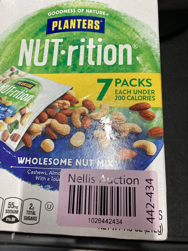 Photo 1 of 2 Boxes- NUT-rition Wholesome Nut Mix with Cashews Almonds Macadamias & Sea Salt 7 Ct Packs