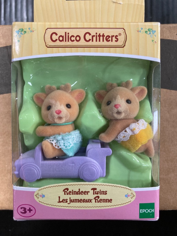 Photo 2 of Calico Critters Reindeer Twins, Set of 2 Collectible Doll Figures