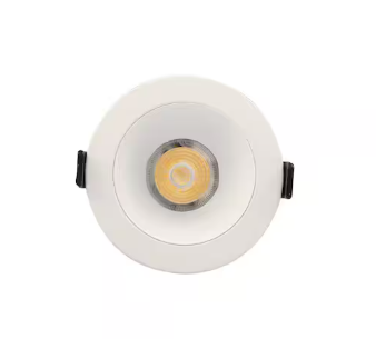 Photo 1 of 3in. Integrated LED Canless Recessed Light with White Trim, Silver and White Reflectors and CCT, (1-Pack)
