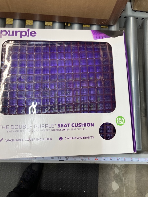 Photo 1 of Purple Double Seat Cushion | Pressure Reducing Grid Designed for Ultimate Comfort | Designed for Office Chairs | Made in The USA Double Cushion