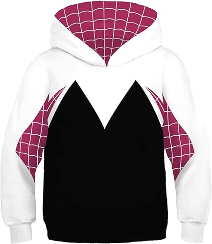 Photo 1 of Superhero Hoodie for Kids & Adult 3D Printed Hoodies Pullover Up Halloween Cosplay Costumes size large