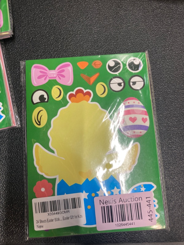 Photo 1 of 24 sheets easter stickers for kids 